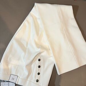 White House Black Market White Trousers
